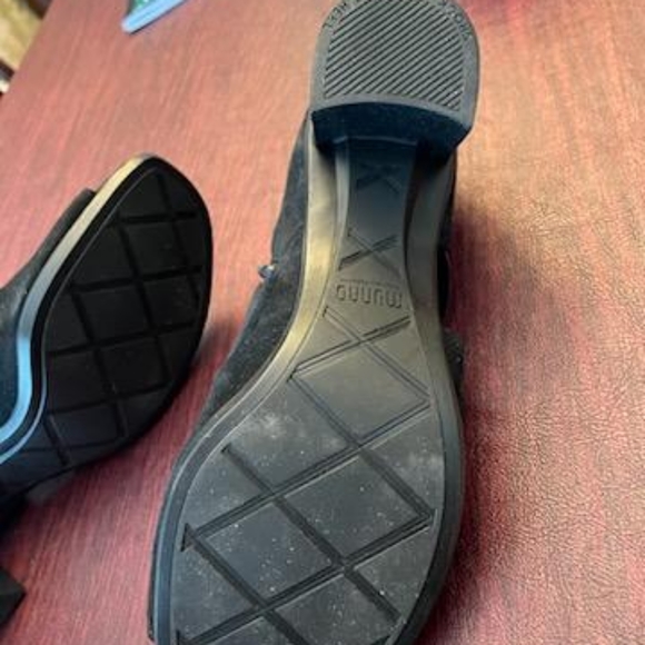 Munro Womens Sable Black Open Toe Booties Size 8.5 M - Picture 5 of 9